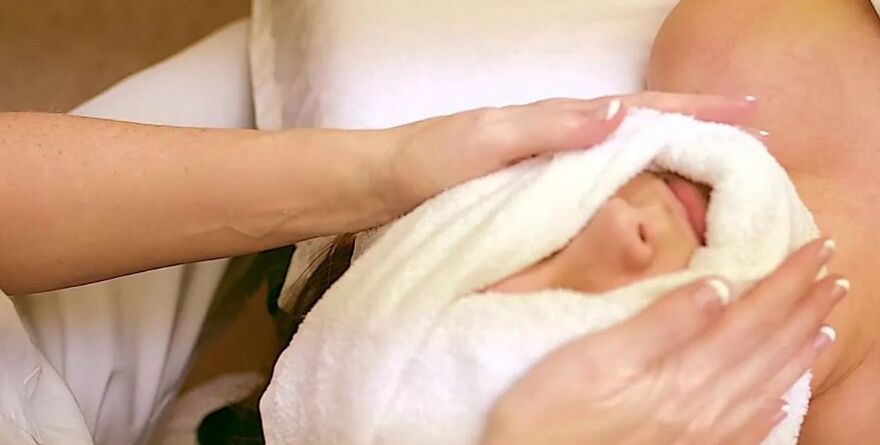 Massage techniques using a towel