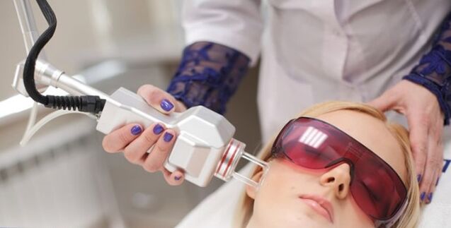 The principle of rejuvenation of face with a laser